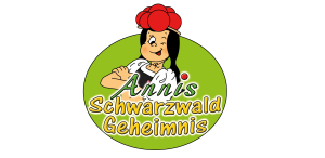 Das Logo von Annis Schwarzwaldgeheimnis besteht aus einer zwinkernden Anni sowie den bunten Buchstaben